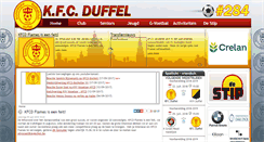 Desktop Screenshot of kfcduffel.be
